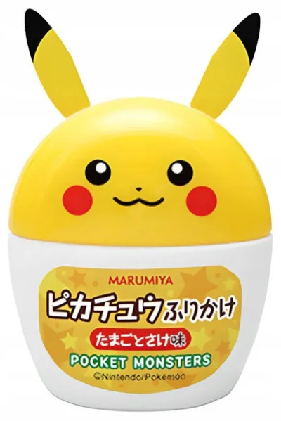 Furikake Pokemon rizs fűszerkeverék Pikachu tartályban 20g Marumiya Japán akció