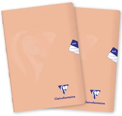 Clairefontaine Mimesys pastel PP, A4 "444" vonalas, 40 lap, korall - 2 db akció