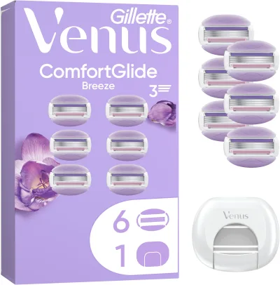 GILLETTE Venus ComfortGlide Breeze, 6 db + védőkupak akció