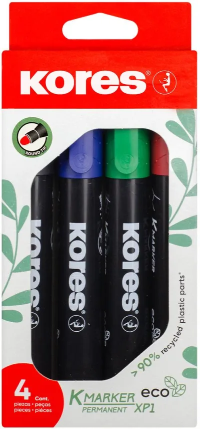 KORES K-MARKER Eco tartós, 4 színből álló készlet akció