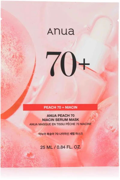 ANUA Peach Niacin Serum Mask, 25g akció