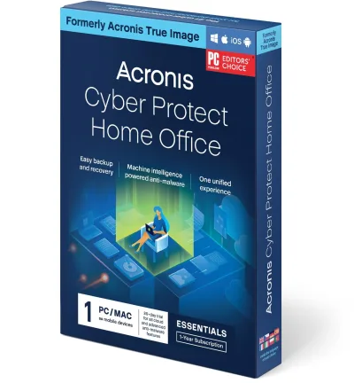 Acronis Cyber Protect Home Office Essentials 1 PC-re 1 évre (elektronikus licenc) akció