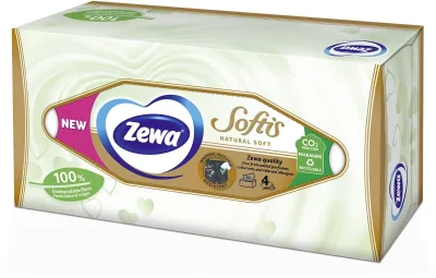 ZEWA Softis Natural Soft doboz 80 db akció