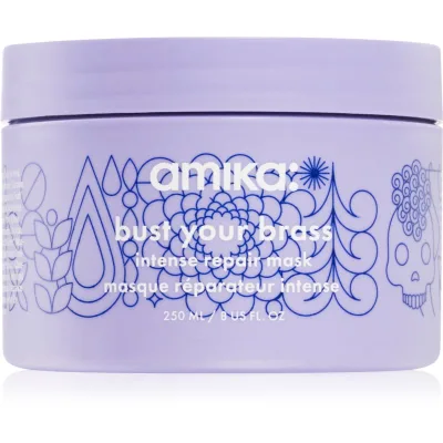 amika Bust Your Brass Cool Blonde intenzív regeneráló maszk szőke és ősz hajra 250 ml akció