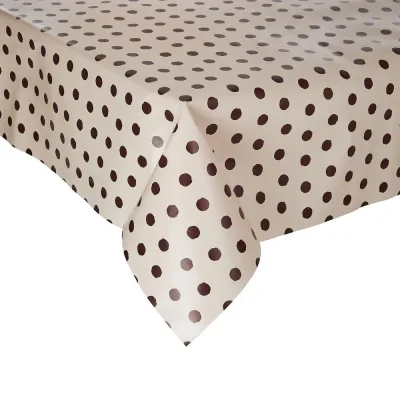 WATERPROOF lemosható asztalterítő 130x160cm , rózsazsín pöttyös akció