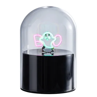 GLOW BALL neon lámpa 10cm, szellem BOO akció