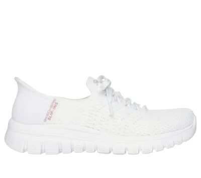 Skechers női Slip-ins: Graceful - First Blush Shoes cm FEHÉR, Méret 41, Vegan, Mosógépben mosható akció