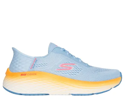 Skechers női Slip-ins: Max Cushioning Elite 2.0 Shoes cm KÉK / NARANCSSÁRGA, Méret 37.5, Vegan akció