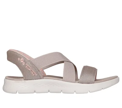 Skechers női Slip-ins: GO WALK Flex Sandal - Liliana cm SZÜRKÉSBARNA, Méret 41, Vegan, Mosógépben mosható akció