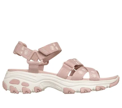 Skechers női D'Lites Sandal - Happily Yours cm PÚDERRÓZSASZÍN, Méret 41, Vegan, Mosógépben mosható akció