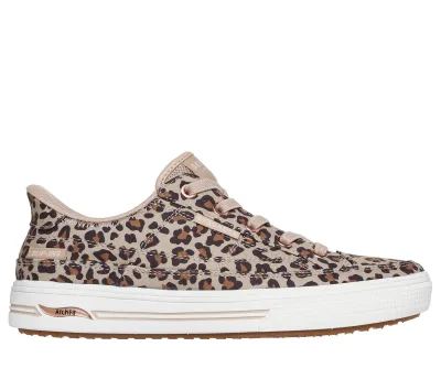 Skechers női Slip-ins: Arch Fit Arcade - Wild Nite Shoes cm CHEETAH, Méret 35, Vegan, Mosógépben mosható akció