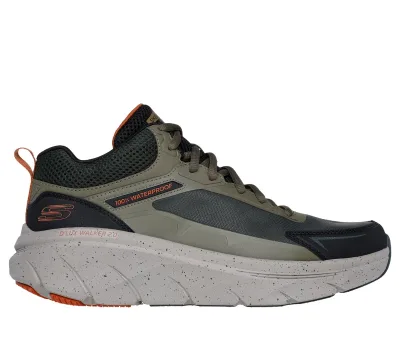Skechers férfi Waterproof Relaxed Fit: D'Lux Walker 2.0 - Grailo Shoes cm OLAJBOGYÓ / NARANCSSÁRGA, Méret 43 akció