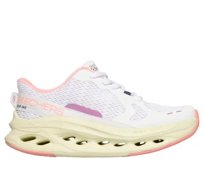 Skechers lány Slip-ins: Max Cushioning Glide-Step - Smooth Soles Shoes cm FEHÉR / RÓZSASZÍN, Méret 33, Mosógépben mosható akció