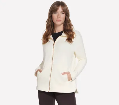 Skechers női GO SNUGGLE Tunic Full Zip Dzseki cm PISZKOSFEHÉR, Méret XL akció