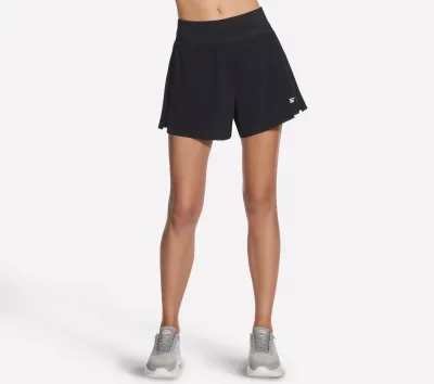 Skechers női Tempo 4 Inch Run rövidnadrág cm FEKETE, Méret 2XL akció