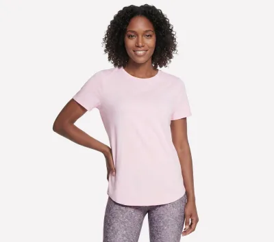 Skechers női GO DRI Swift Tunic póló cm FEHÉR / RÓZSASZÍN, Méret XS akció