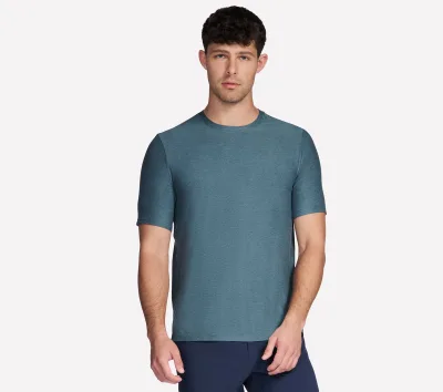 Skechers férfi GO DRI All Day póló cm SÖTÉTKÉK / SZÜRKE, Méret 2XL akció