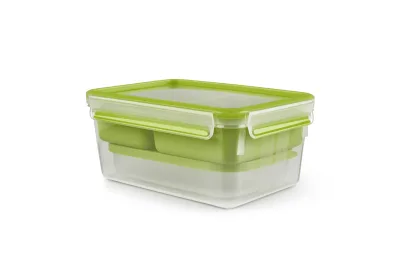 Tárolódoboz Tefal Master Seal To Go N1071610 téglalap alakú belső tárolókkal XL 2,3 l akció