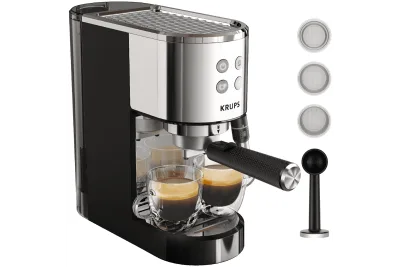 Karos kávéfőző KRUPS Virtuoso+ XP444C10 Fekete/Rozsdamentes acél akció