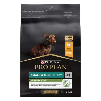 Pro Plan Small & Mini Puppy Healthy Start - csirkében gazdag száraz kutyaeledel 2 x 7 kg akció