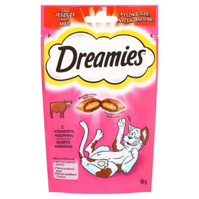 Dreamies jutalomfalat macskák számára marhahússal 60 g akció