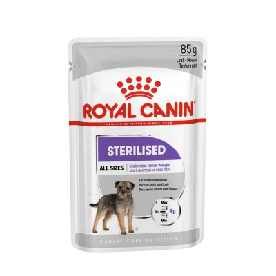Royal Canin Sterilised - alutasakos eledel ivartalanított kutyák részére 12 x 85 g akció