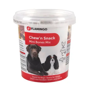Flamingo Chew'n Snack - mini csont mix 500 g akció