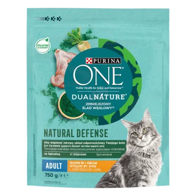 Purina One DualNature Adult teljes értékű állateledel felnőtt macskák számára csirkével 750 g akció