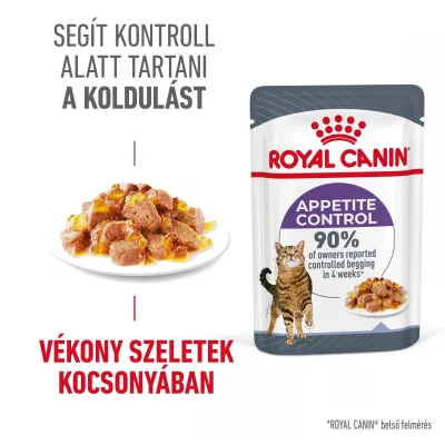 Royal Canin Appetite Control Care - étvágyat kontrolláló zselés nedves táp felnőtt macskák részére 12 x 85 g akció