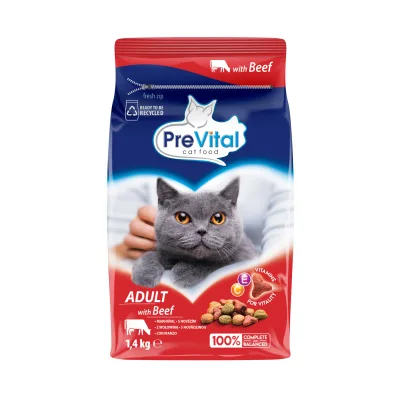 PreVital Adult szárazeledel marhával 1,4 kg akció