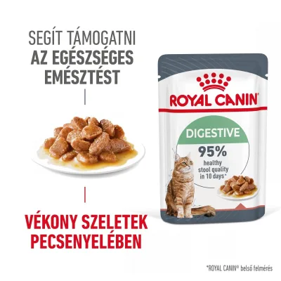 Royal Canin Digestive Care - szószos nedves táp érzékeny emésztésű felnőtt macskák részére 12 x 85 g akció