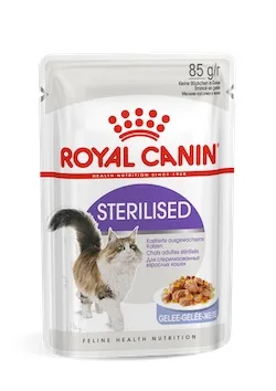 Royal Canin Sterilised Jelly - nedves macskaeledel zselében 12 x 85 g akció