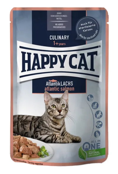 Happy Cat Culinary Atlantik Lachs alutasakos eledel - Lazac 2 x 20 x 85 g akció