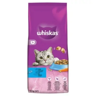 Whiskas szárazeledel tonhallal 14 kg akció