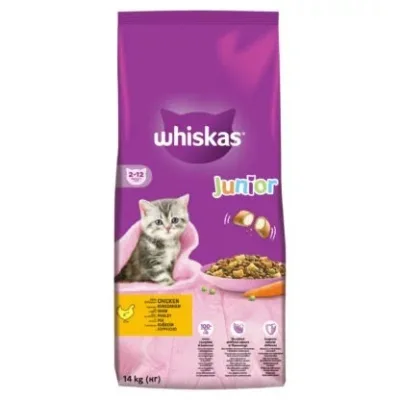 Whiskas Junior száraz macskaeledel - csirke 14 kg akció