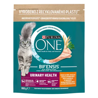 Purina One Urinary Health csirkében és búzában gazdag száraz macskaeledel 0,8 kg akció