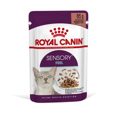 Royal Canin Sensory Feel - szószos nedves táp felnőtt macskák részére 12 x 85 g akció