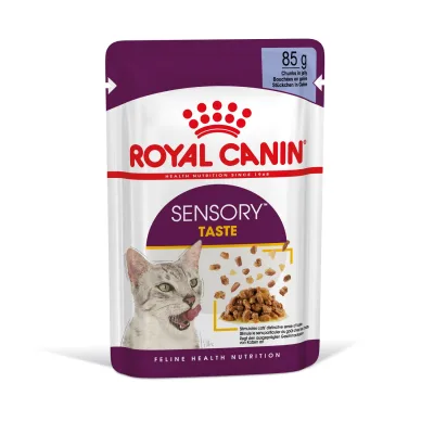 Royal Canin Sensory Taste - zselés nedves táp felnőtt macskák részére 12 x 85 g akció
