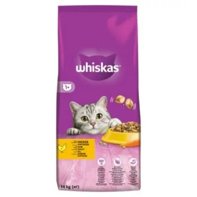 Whiskas szárazeledel csirkével 14 kg akció