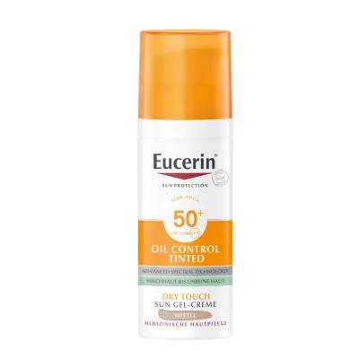 EUCERIN Sun Oil Control színezett napozó krém-gél arcra SPF50+ medium (50ml) akció