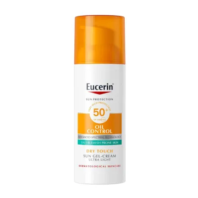 EUCERIN Sun Oil Control napozó gél-krém arcra SPF50+ (50ml) akció