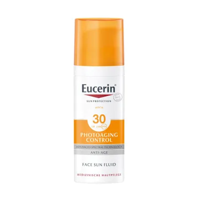 EUCERIN Sun Photoaging Control napozó fluid arcra SPF30 (50ml) akció