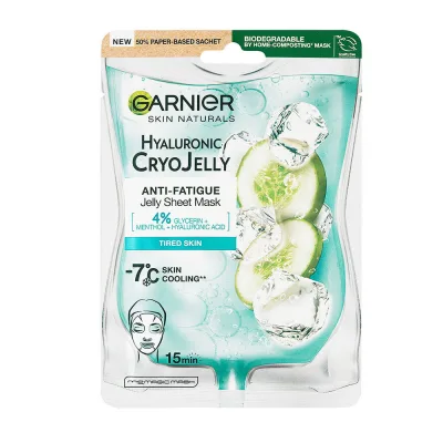 GARNIER SKIN NATURALS Cryo Jelly gélmaszk -7°C cryo hűsítéssel (27g) akció