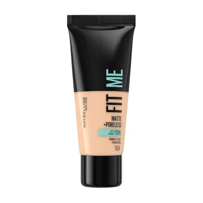 MAYBELLINE New York Fit Me! Matte+Poreless alapozó 104 Soft Ivory (30ml) akció