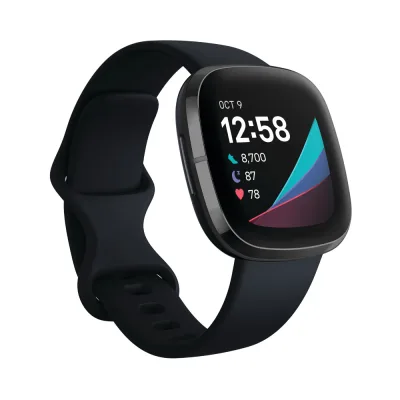 Okosóra Fitbit Sense Carbon/Graphite Stainless Steel akció
