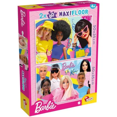 Barbie és barátai 2x60db-os maxi padló puzzle 50x35cm - Lisciani akció