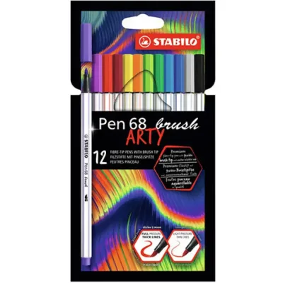 Stabilo: Pen 68 Brush ARTY ecsetfilc készlet 12db-os akció