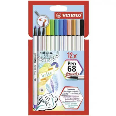 Stabilo: Pen 68 brush ecsetfilc készlet 12db-os akció
