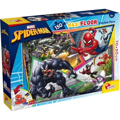 Pókember 2 az 1-ben maxi 150db-os puzzle és színező 70x50cm - Lisciani akció