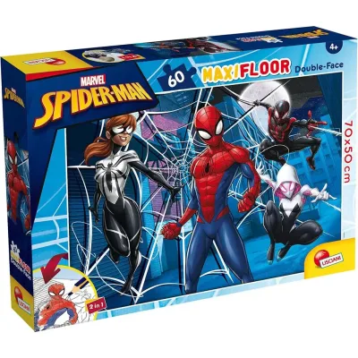 Pókember 2 az 1-ben maxi 60db-os puzzle és színező 70x50cm - Lisciani akció